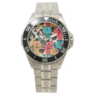 De menigte katten horloge