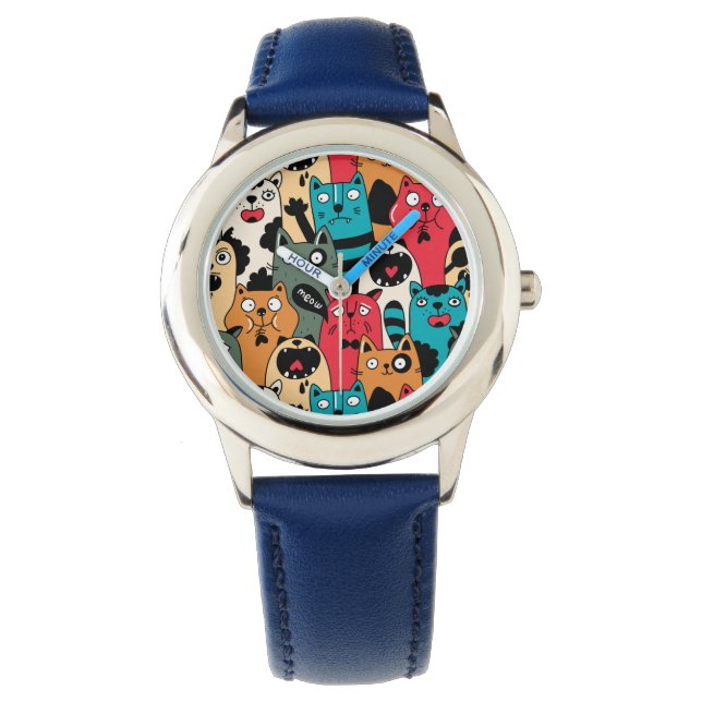 De menigte katten horloge (Voorkant)