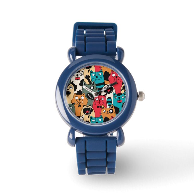 De menigte katten horloge (Voorkant)