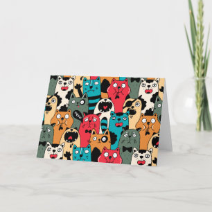 De menigte katten kaart