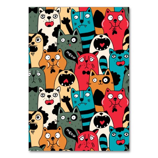 De menigte katten kaart (Voorkant)