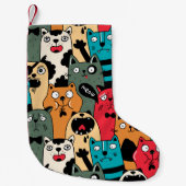 De menigte katten kleine kerstsok (Voorkant)