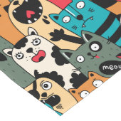 De menigte katten lange tafelloper (Hoek)