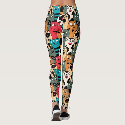 De menigte katten leggings (Achterkant)