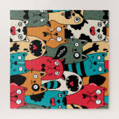 De menigte katten legpuzzel (Horizontaal)