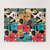 De menigte katten legpuzzel (Horizontaal)
