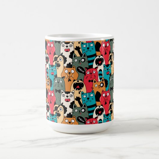 De menigte katten magische mok (Midden)