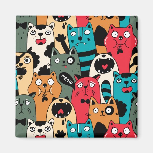 De menigte katten magneet (Voorkant)