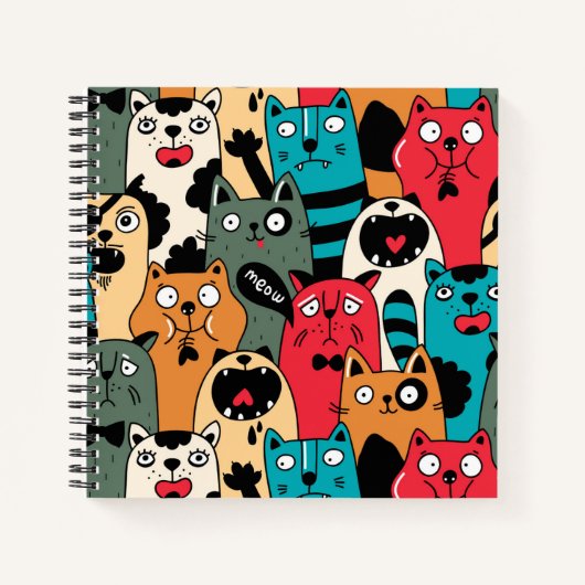 De menigte katten notitieboek (Voorkant)