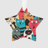 De menigte katten ornament (achterkant)