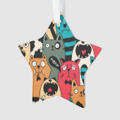 De menigte katten ornament (voorkant)