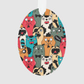 De menigte katten ornament (achterkant)