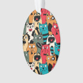 De menigte katten ornament (voorkant)