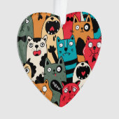 De menigte katten ornament (voorkant)