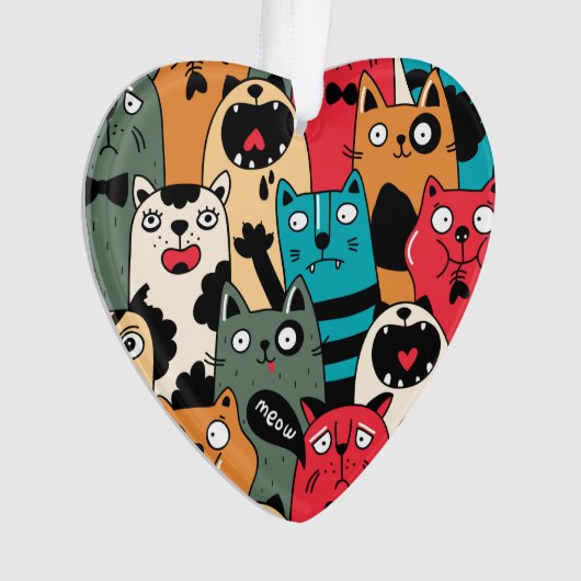 De menigte katten ornament (voorkant)