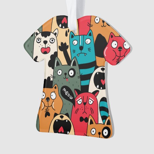 De menigte katten ornament (voorkant)