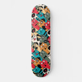 De menigte katten persoonlijk skateboard (Voorkant)