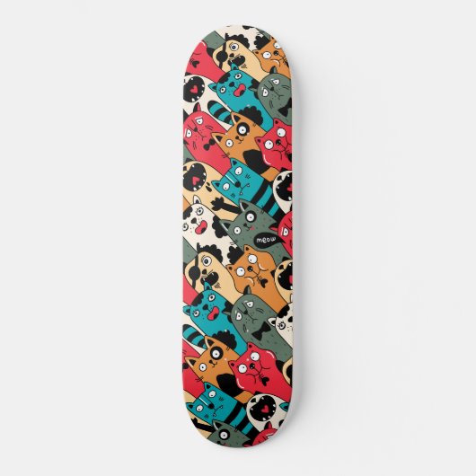 De menigte katten persoonlijk skateboard (Voorkant)