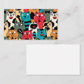 De menigte katten plaatskaartje (Voorkant / Achterkant)