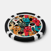 De menigte katten poker chips (Enkel)