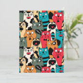 De menigte katten programmakaart (Staand voorkant)