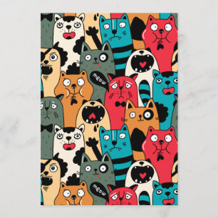 De menigte katten programmakaart