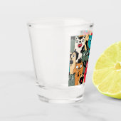 De menigte katten shot glas (Links)