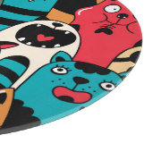 De menigte katten snijplank (Hoek)