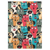 De menigte katten tafelkleed (Voorkant)