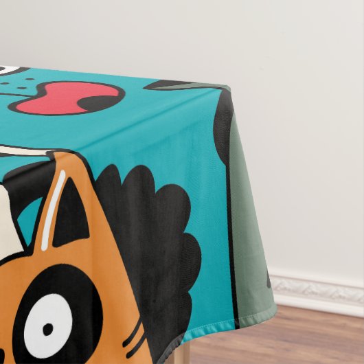 De menigte katten tafelkleed (Voorbeeld)