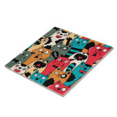 De menigte katten tegeltje (Zijkant)