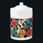 De menigte katten theepot<br><div class="desc">-</div>