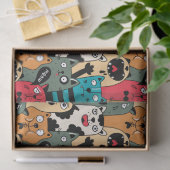 De menigte katten tissuepapier (Geschenk)