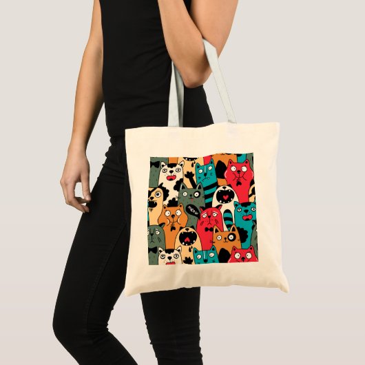 De menigte katten tote bag (Voorkant (product))