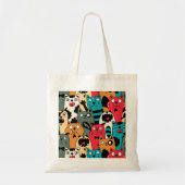 De menigte katten tote bag (Voorkant)