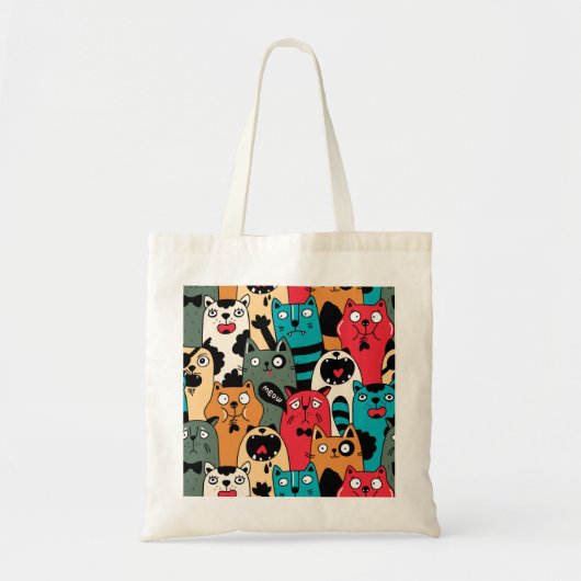 De menigte katten tote bag (Voorkant)