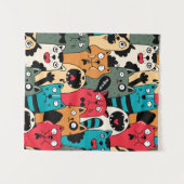 De menigte katten wandkleed (Voorkant (horizontaal))
