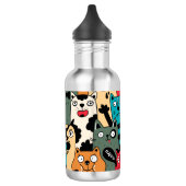 De menigte katten waterfles  (Links)