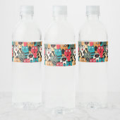 De menigte katten waterfles etiket (Flessen)
