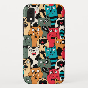 De menigte van katten Case-Mate iPhone case