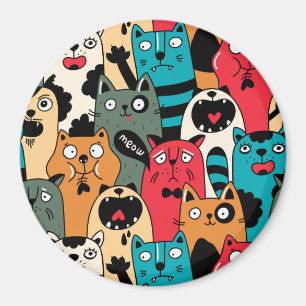 De menigte van katten magneet