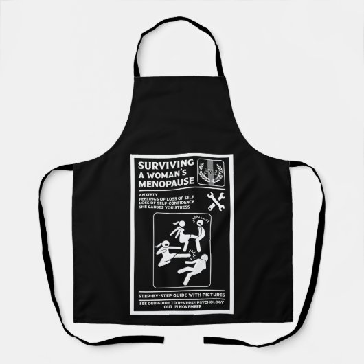 De Menopauze Overleven Schort (Voorkant)