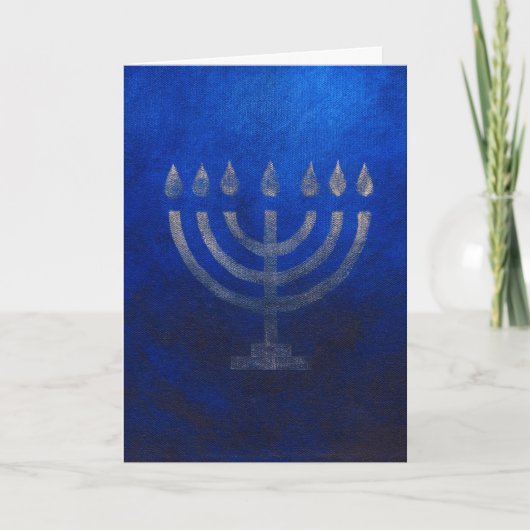 De Menorah Feestdagen Kaart (Voorkant)