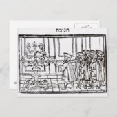De Menorah verlichten Briefkaart (Voorkant / Achterkant)