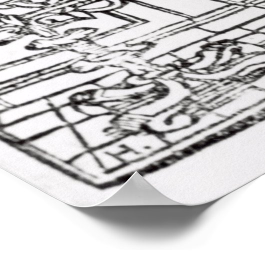 De Menorah verlichten Poster (Hoek)