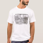 De Menorah verlichten T-shirt<br><div class="desc">De joodse school lichtt de Menorah (houtsnipper) in een privé Collectie.</div>