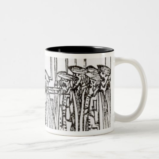 De Menorah verlichten Tweekleurige Koffiemok (Rechts)