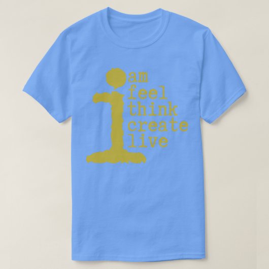 De mens ben ik leven instructies t-shirt (Design voorkant)