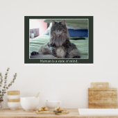 De mens is een gemoedstoestand poster (Keuken)