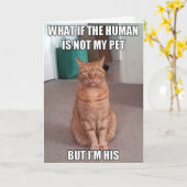 De mens is niet mijn huisdier kaart (Gele Bloem)